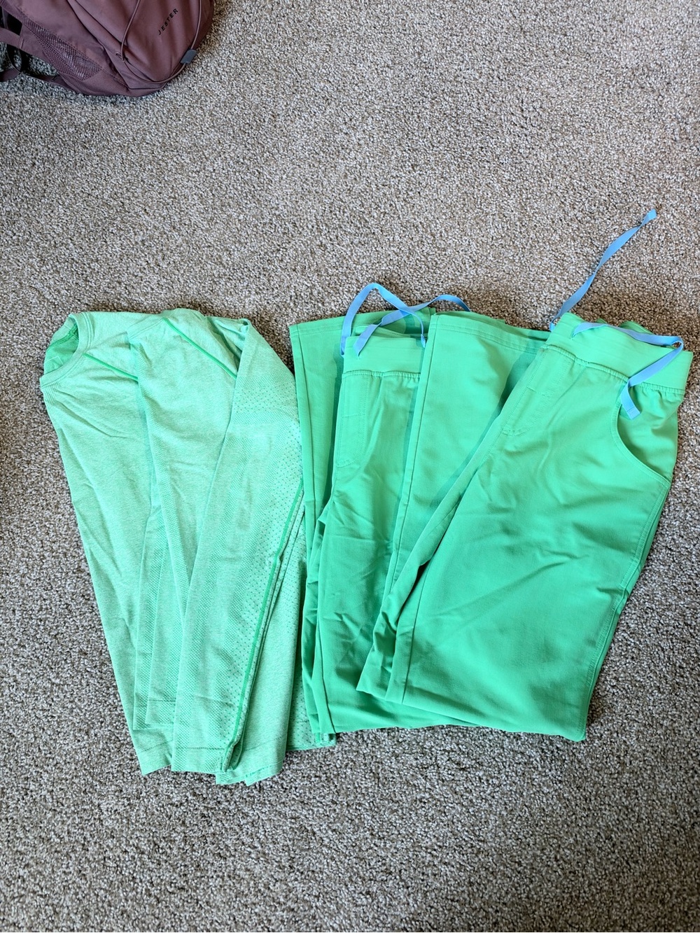 Women’s Figs Lime Green